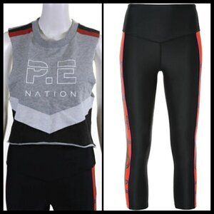 Carbon38 x P.E Nation Leggings & Crop Top Set XS/M NWOT